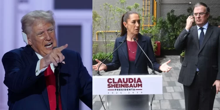 La ofensa fue para Biden, Trump ataca al Presidente de EU en frase contra México; Ebrard y Claudia se confunden