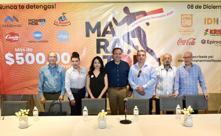 Preside Toño Astiazarán convocatoria a la mejor edición en la historia del Maratón Internacional de Hermosillo