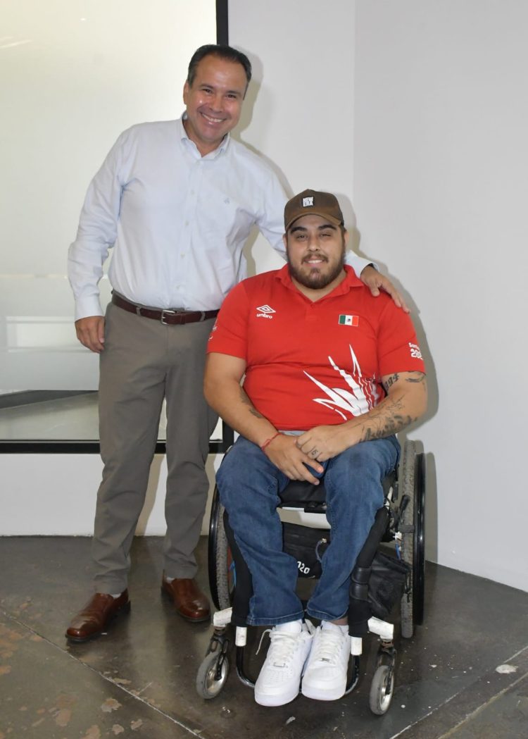 Apoya Antonio Astiazarán a Edgar Ulises Fuentes Yáñez quien representará a México en Juegos Paralímpicos París 2024