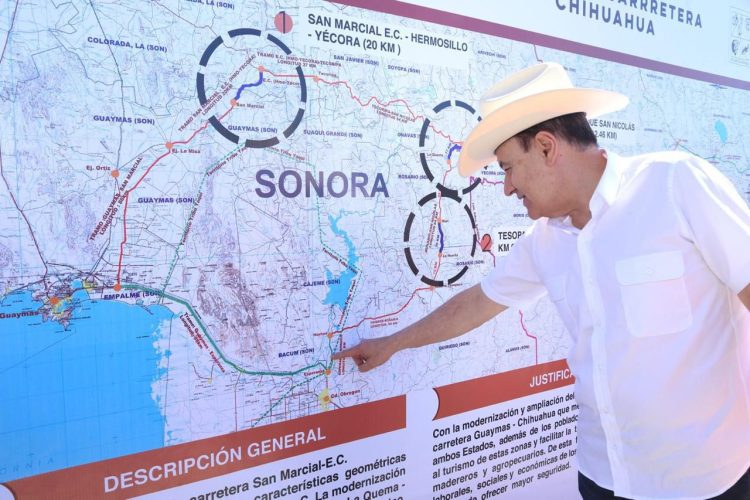 Detona Gobernador Durazo turismo y conectividad con modernización de carretera Guaymas – Chihuahua