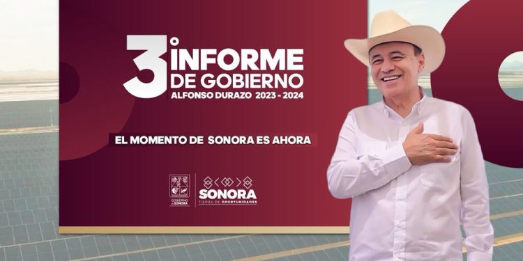 En Vivo en el Tercer Informe de Gobierno 2023-2024 del gobernador Alfonso Durazo