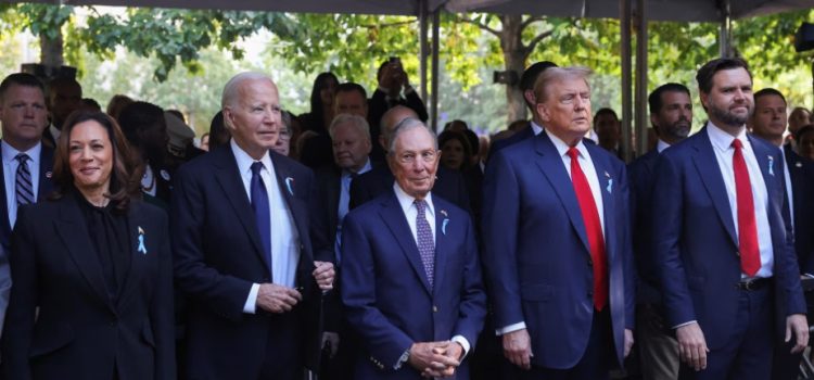 Harris y Trump asisten a la misma ceremonia del 11 de septiembre horas después de su primer debate