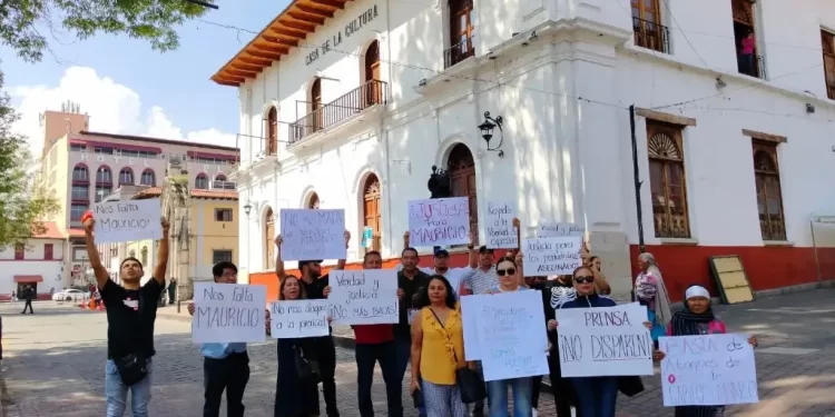 Protestan periodistas en Chilpancingo, exigen justicia para colegas abatidos