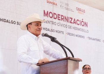 Gobernador Durazo rescata centro cívico de Hermosillo con modernización de calles