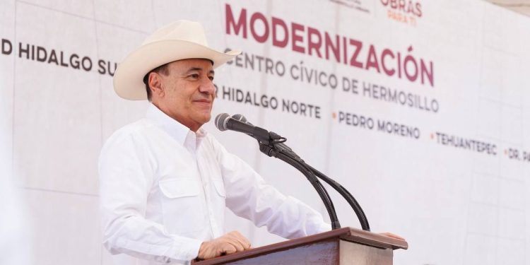 Gobernador Durazo rescata centro cívico de Hermosillo con modernización de calles