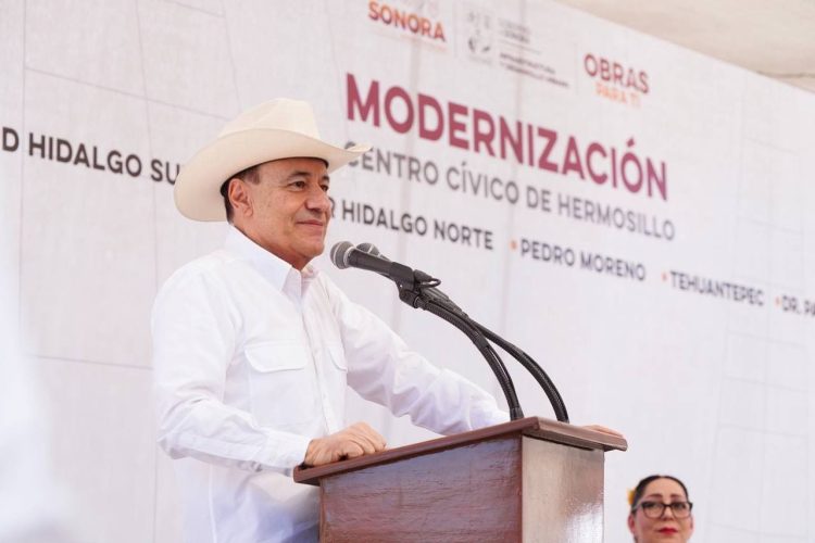 Gobernador Durazo rescata centro cívico de Hermosillo con modernización de calles