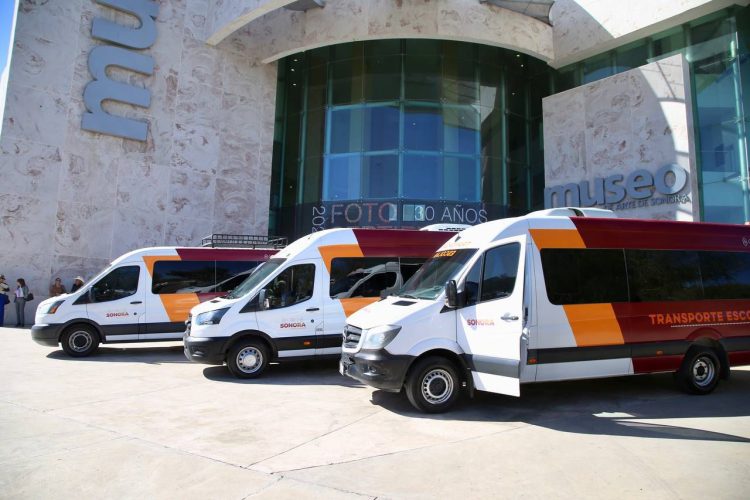 Lleva Gobernador Durazo transporte gratuito a estudiantes que no contaban con movilidad para llegar a sus planteles escolares