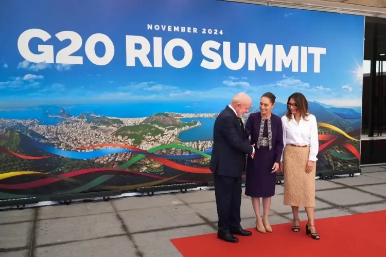 Propone Sheinbaum en G20 liberar 24 mil mdd del gasto militar para sembradores