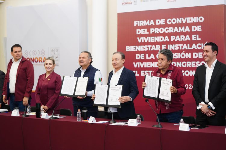 Diputados instalan la Comisión de Vivienda y atestiguan firma de convenio entre el Gobierno de Sonora y el Infonavit