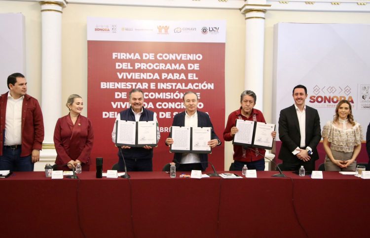 Gobernador Durazo encabeza plan nacional de vivienda con 33 mil 800 casas para sonorenses
