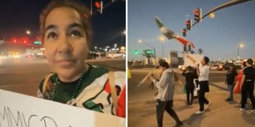 Manifestantes marchan en Phoenix por los derechos de migrantes