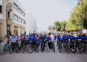 Participa Patty Ruibal en la “Rodada por las Mujeres” en Hermosillo