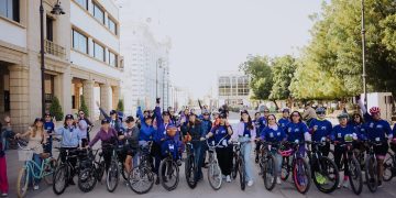 Participa Patty Ruibal en la “Rodada por las Mujeres” en Hermosillo