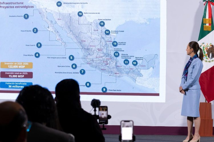 Gobierno de México presentó 17 proyectos de infraestructura hídrica en beneficio de 36 millones de personas