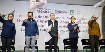 Cumplen Durazo y Sheinbaum a sonorenses con histórico inicio de obra de Hospital del IMSS en SLRC