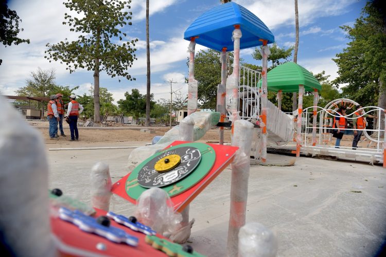Avanza en tiempo obra de remodelación que realiza el ayuntamiento en el Jardín Juárez
