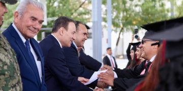 Gobernador Durazo refuerza corporaciones de seguridad con más policías egresados de la USP