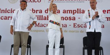 En Tabasco, presidenta Claudia Sheinbaum encabeza inicio de obras para la carretera macuspana-escárcega