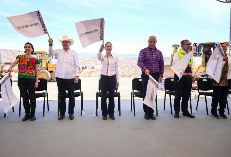 Presidenta Sheinbaum y Gobernador Durazo encabezaron el inicio de la construcción de la carretera Bavispe-Nuevas Casas Crandes en Sonora