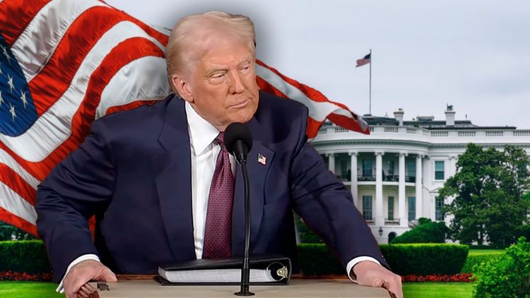 Entre aplausos y protestas, ofrece Trump mensaje ante Congreso de EU