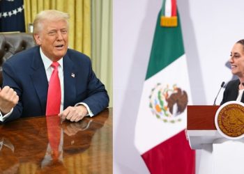Llama Trump a Sheinbaum “mujer maravillosa” durante firma para acotar aranceles