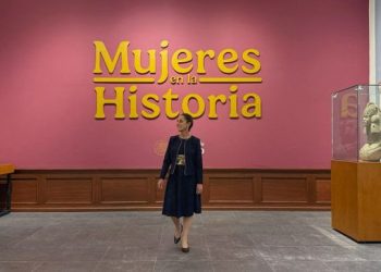 Sheinbaum inaugura la sala mujeres en la historia en palacio nacional en conmemoración del 8M