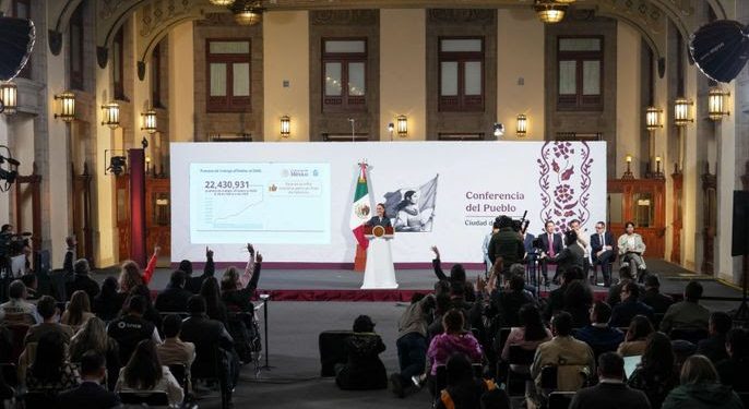 Sheinbaum celebra cifra histórica de 22 millones 430 mil 931 empleos afiliados al IMSS