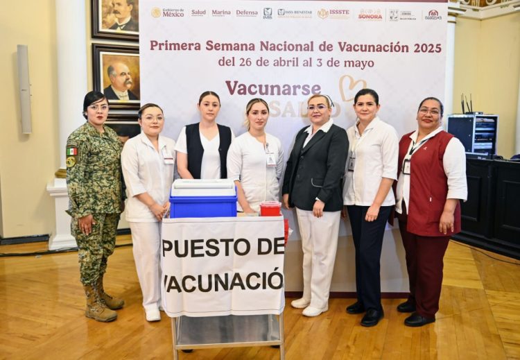 Encabeza Gobernador Durazo inicio de la Primera Semana Nacional de Vacunación 2025 “Vacunarse es Salud”