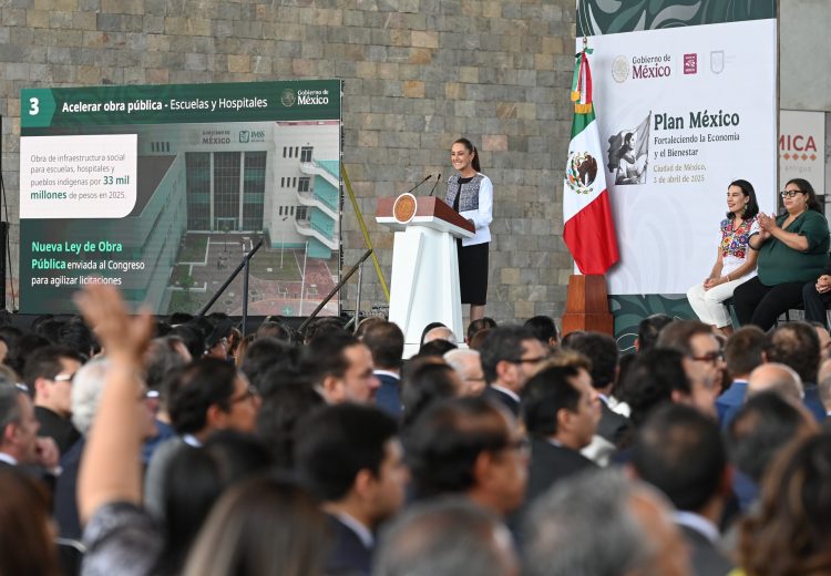 Presidenta Claudia Sheinbaum anuncia 18 programas de acción del Plan México