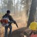 Avanza control de incendio forestal en Nácori Chico