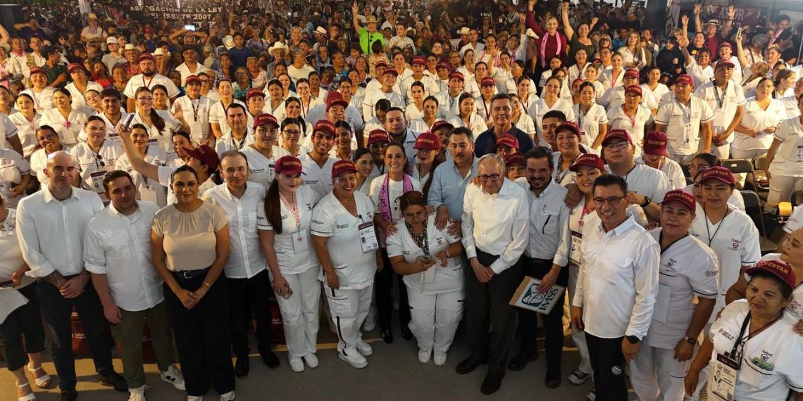 Logra exitosa gira por Sonora la presidenta Claudia Sheinbaum junto con el Gobernador Alfonso Durazo en Cd Obregón y Vícam Switch