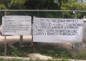 Indígenas Mayos exigen continúe construcción del camino artesanal en el Bayajorit.