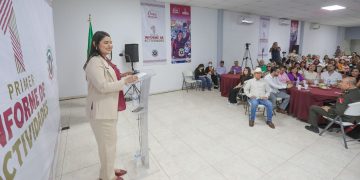 Diputada Deni Gastelum presenta su primer informe legislativo en Cajeme
