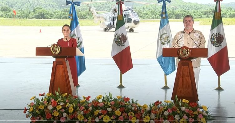 Seguridad, transporte y energía, los temas entre Sheinbaum y Arevalo