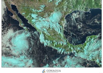 Esta tarde la tormenta tropical Mario se localizó al sur-suroeste de Cabo San Lucas, Baja California Sur