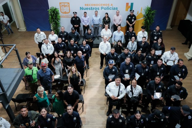 Llama Toño Astiazarán a Policía Municipal a no bajar la guardia y trabajar por la seguridad de las y los hermosillenses