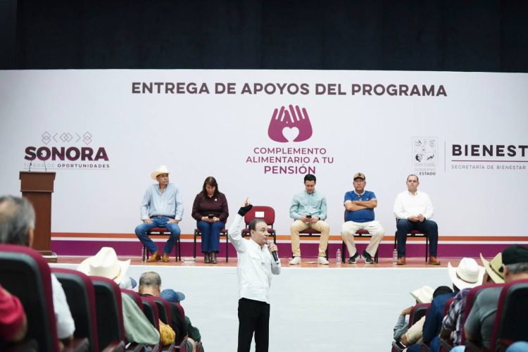 Respalda Gobernador Durazo a jubilados y pensionados del Ayuntamiento de Hermosillo con segunda entrega de apoyos económicos