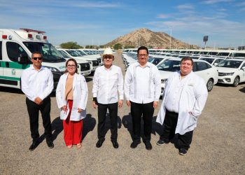 Gobernador Durazo fortalece atención médica en todo el estado con entrega de 231 vehículos y ambulancias de IMSS-Bienestar