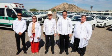 Gobernador Durazo fortalece atención médica en todo el estado con entrega de 231 vehículos y ambulancias de IMSS-Bienestar
