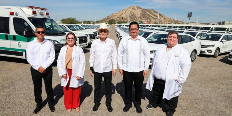 Gobernador Durazo fortalece atención médica en todo el estado con entrega de 231 vehículos y ambulancias de IMSS-Bienestar