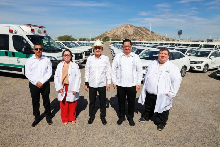 Gobernador Durazo fortalece atención médica en todo el estado con entrega de 231 vehículos y ambulancias de IMSS-Bienestar