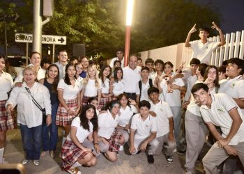 Inaugura Toño Astiazarán el trayecto Camina Segura 91 en beneficio de estudiantes del Cecytes La Manga