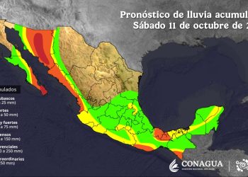 Se pronostican lluvias de intensas a torrenciales para Sonora durante este fin de semana, debido a Raymond y el frente frío número 6