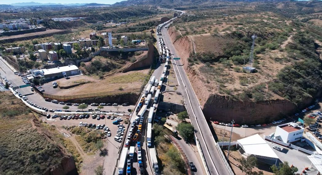 Pérdidas millonarias genera el cierre de frontera en Nogales,Seguirá bloqueo de productores sinaloenses