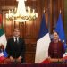 Recibe presidenta Claudia Sheinbaum a su homólogo de Francia, Emmanuel Macron en Palacio Nacional