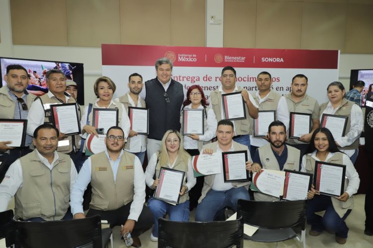 Reconocen en Sonora a Servidores de la Nación y Promotores por apoyo en censos tras afectaciones por lluvias en el estado de Hidalgo