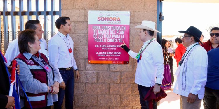 Durazo y el INPI refuerzan el Plan de Justicia con obras educativas en Punta Chueca