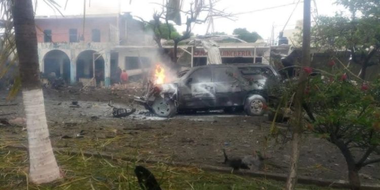 Califica FGR de “acto terrorista” el ataque con coche bomba en Michoacán