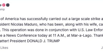 EU captura al presidente de Venezuela, anuncia Trump, Termina la era de Nicolás Maduro