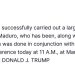 EU captura al presidente de Venezuela, anuncia Trump, Termina la era de Nicolás Maduro